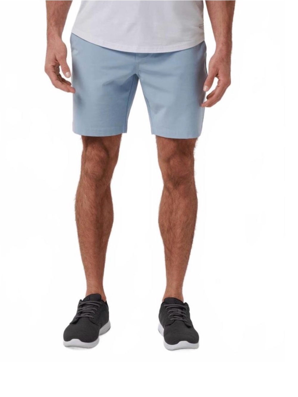 Travis Mathew Men's Tech Chino Shorts Ash Blue Size 38
